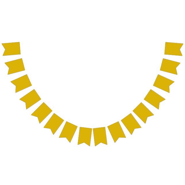 Solid colour goldenrod plain mustard yellow bunting flags (All)