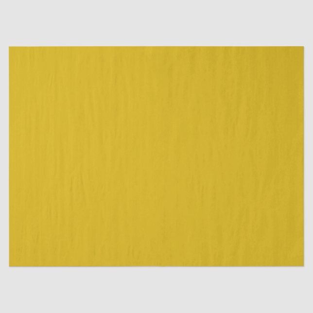 Solid colour goldenrod plain mustard yellow tissue paper (Front)
