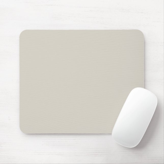 Solid colour greige beige mouse pad (With Mouse)