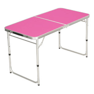 Solid Colour: Hot Pink #2 Beer Pong Table