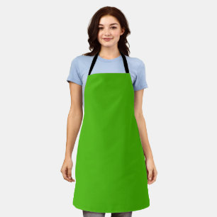 Solid colour kelly green apron