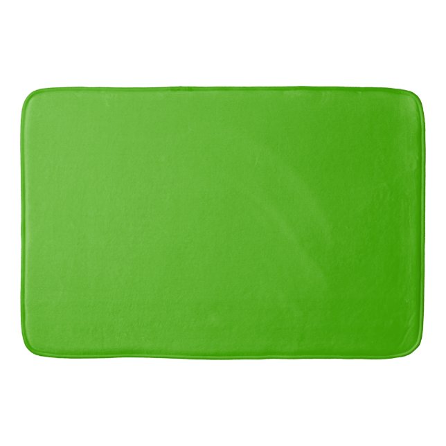 Solid colour kelly green bath mat (Front)