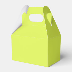 Solid colour key lime yellow green favor box