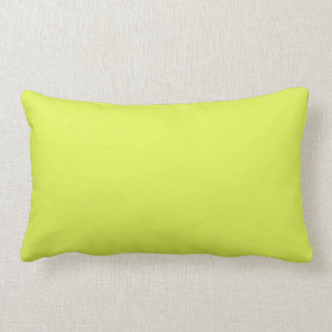 Solid colour key lime yellow green lumbar pillow