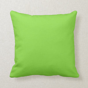 Solid colour kiwi green throw pillow