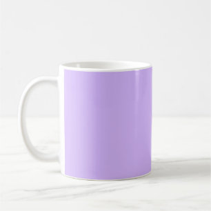 Solid colour lavender purple coffee mug