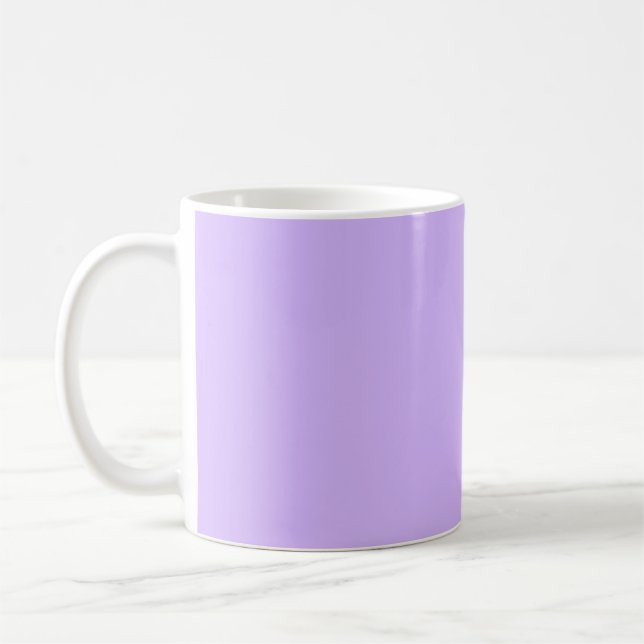 Solid colour lavender purple coffee mug (Left)