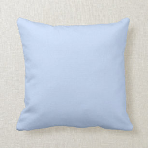 Solid colour light baby blue throw pillow