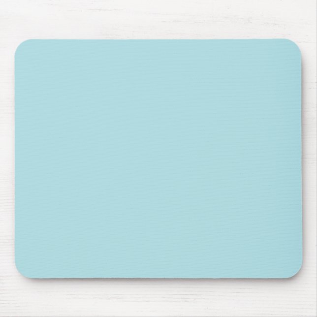 Solid Colour Light Powder Blue Mouse Pad (Front)