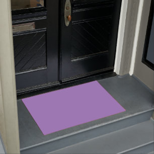 Solid colour lilac bush doormat
