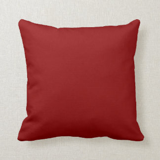 Solid Colour Maroon Throw Pillow