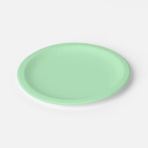 Solid Colour: Mint Paper Plate