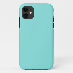 Solid colour misty teal turquoise iPhone 11 case