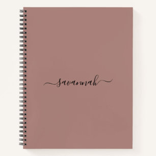Solid Colour  Monogram Sketchbook  Notebook