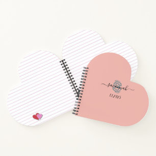 Solid Colour  Monogram Sketchbook  Notebook