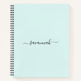 Solid Colour Monogram Sketchbook Notebook