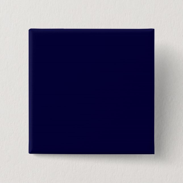 Solid Colour: Navy Blue 2 Inch Square Button (Front)