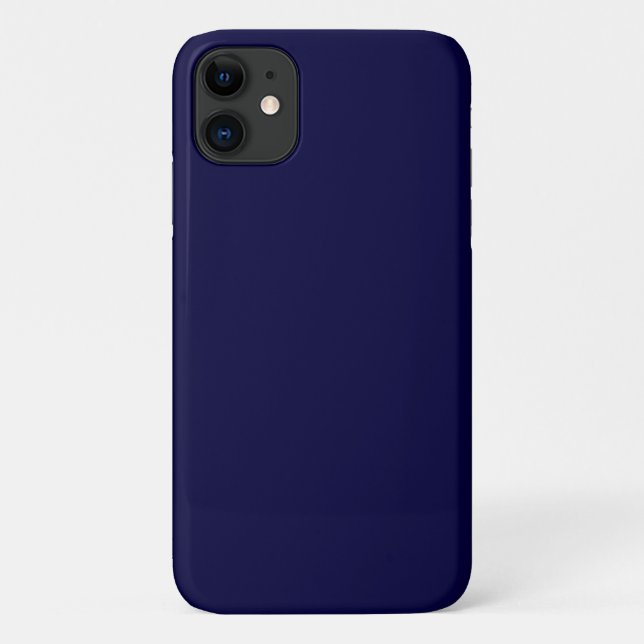 Solid Colour: Navy Blue Case-Mate iPhone Case (Back)