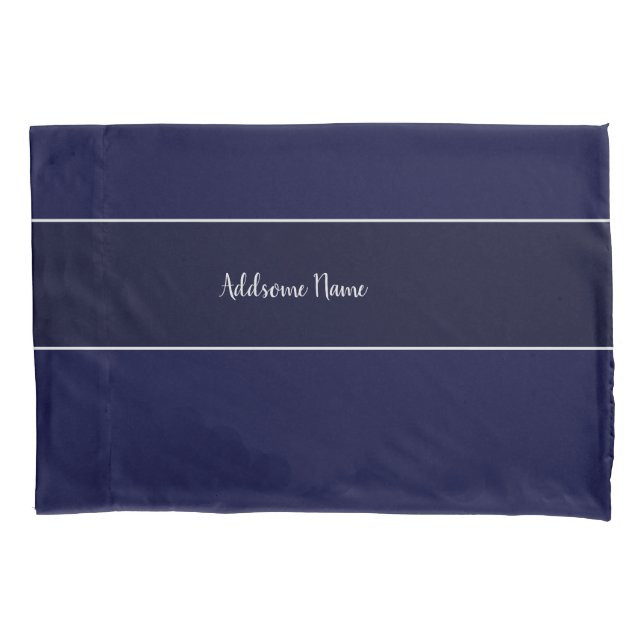 Solid colour Navy Blue Cell Phone Pillowcase (Front)
