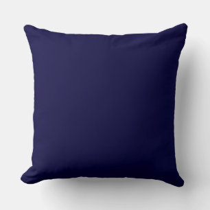Solid Colour: Navy Blue Throw Pillow