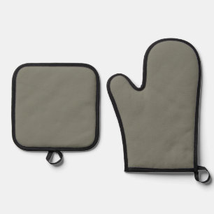 Solid Colour Neutral Green Undertone 2026 COTY Oven Mitt & Pot Holder Set