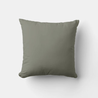 Solid Colour Neutral Green Undertone 2026 COTY Throw Pillow