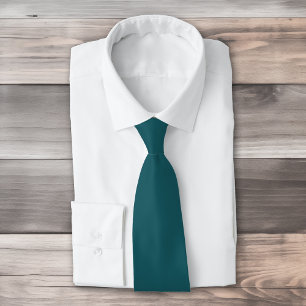 Solid colour Oceanic Teal Tie