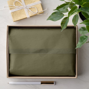 Solid Colour Olive Green Bronzetone Gifting Tissue Paper