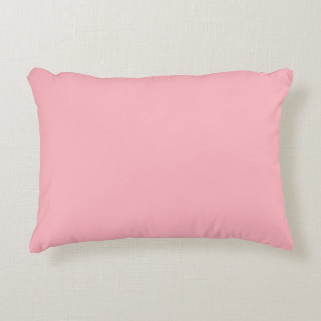 Solid Colour: Pink Decorative Pillow (Front)