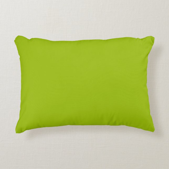 solid colour pistachio green accent pillow (Front)