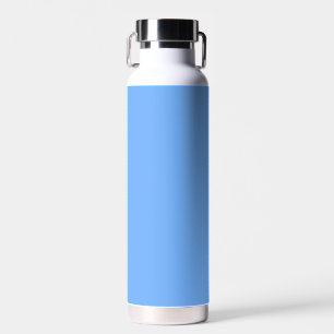 Solid colour plain aero sky blue water bottle