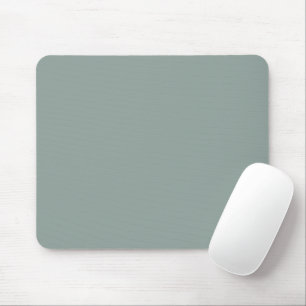 Solid colour plain agave green blue mouse pad