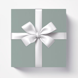 Solid colour plain agave green blue wrapping paper
