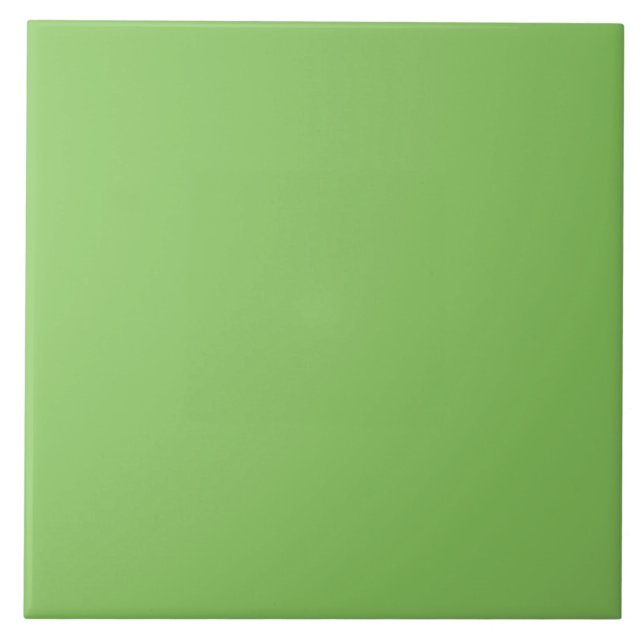 Solid colour plain apple orchard pastel green tile (Front)