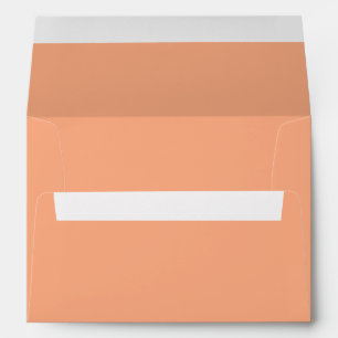 Solid colour plain apricot pastel orange envelope
