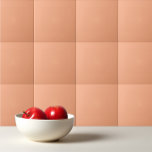 Solid colour plain apricot pastel orange tile<br><div class="desc">Solid colour plain apricot pastel orange design.</div>