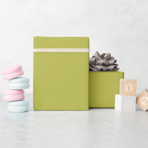 Solid colour plain bright lime Apple Green Wrapping Paper