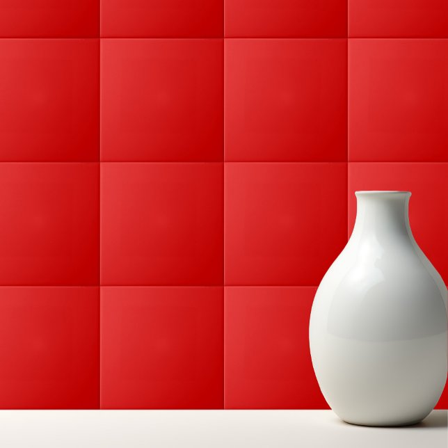 Solid colour plain bright Luscious Red Tile (Creator Uploaded)