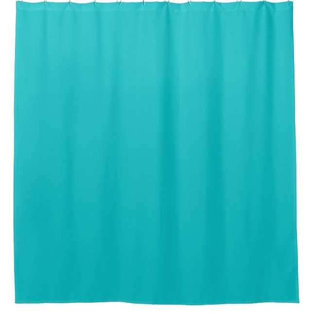 Solid colour plain bright turquoise (Front)