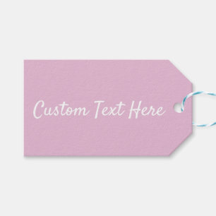 Solid colour plain candy pink gift tags