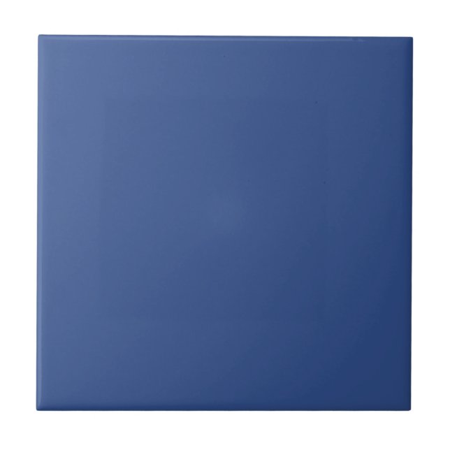 Solid colour plain cool Blue Tile (Front)