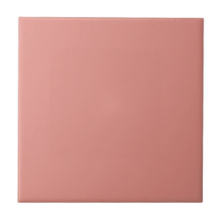 Solid colour plain Coral Haze Tile