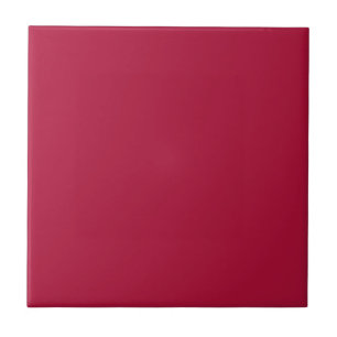 Solid colour plain Crimson Red Tile