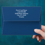 Solid colour plain dark blue Winter night Skies Envelope<br><div class="desc">Solid colour plain dark blue Winter night Skies design.</div>