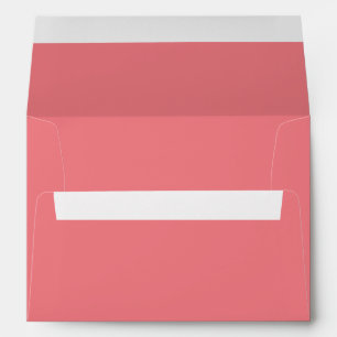 Solid colour plain Dark Coral pink Envelope
