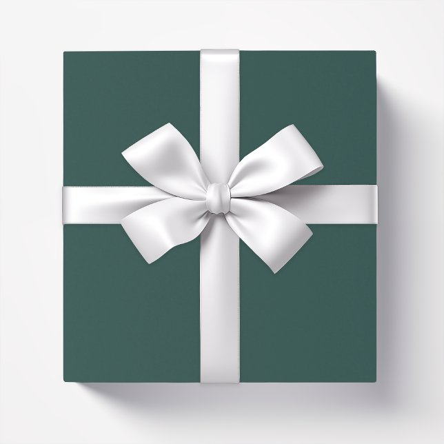 Solid colour plain dark emerald green wrapping paper (Creator Uploaded)
