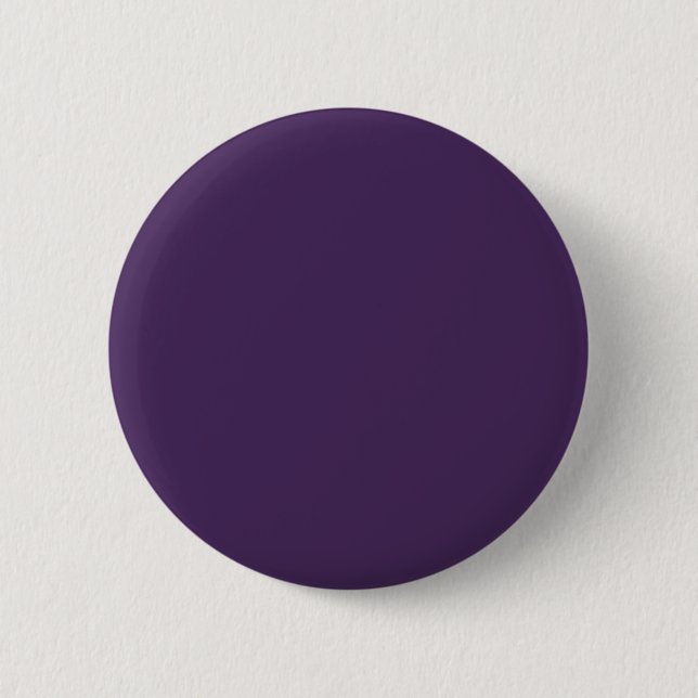 Solid colour plain dark purple acai berry 2 inch round button (Front)