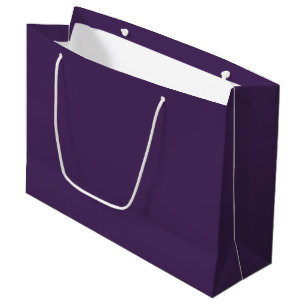Solid colour plain dark purple acai berry large gift bag