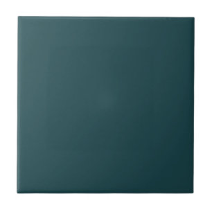 Solid colour plain Deep Teal Tile