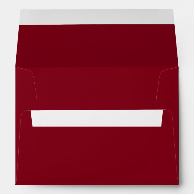  Solid colour plain Garnet Red Envelope (Back (Bottom))